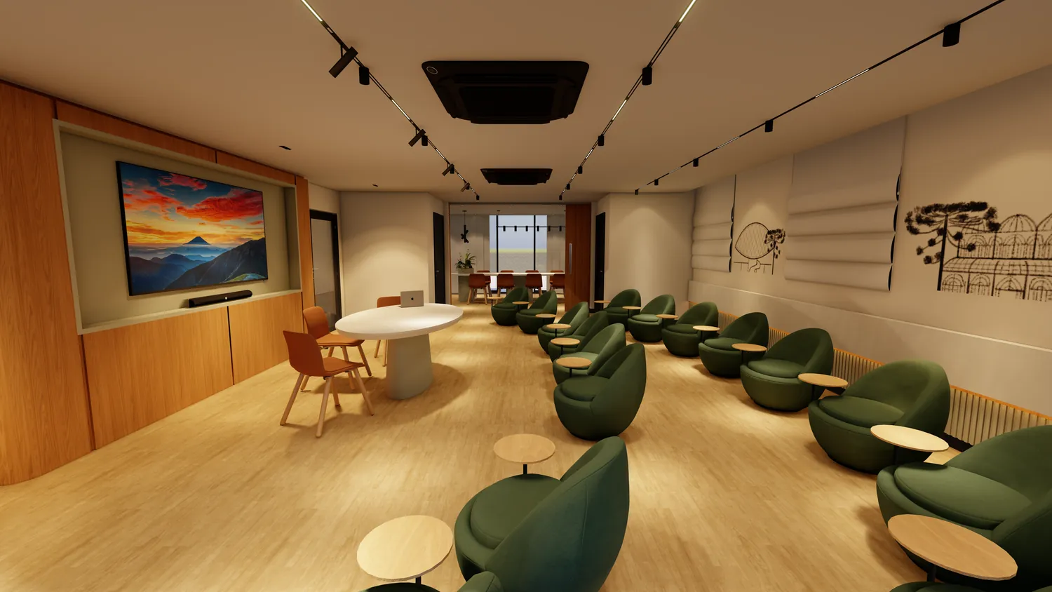 Sala multiuso e auditório do Oncocentro